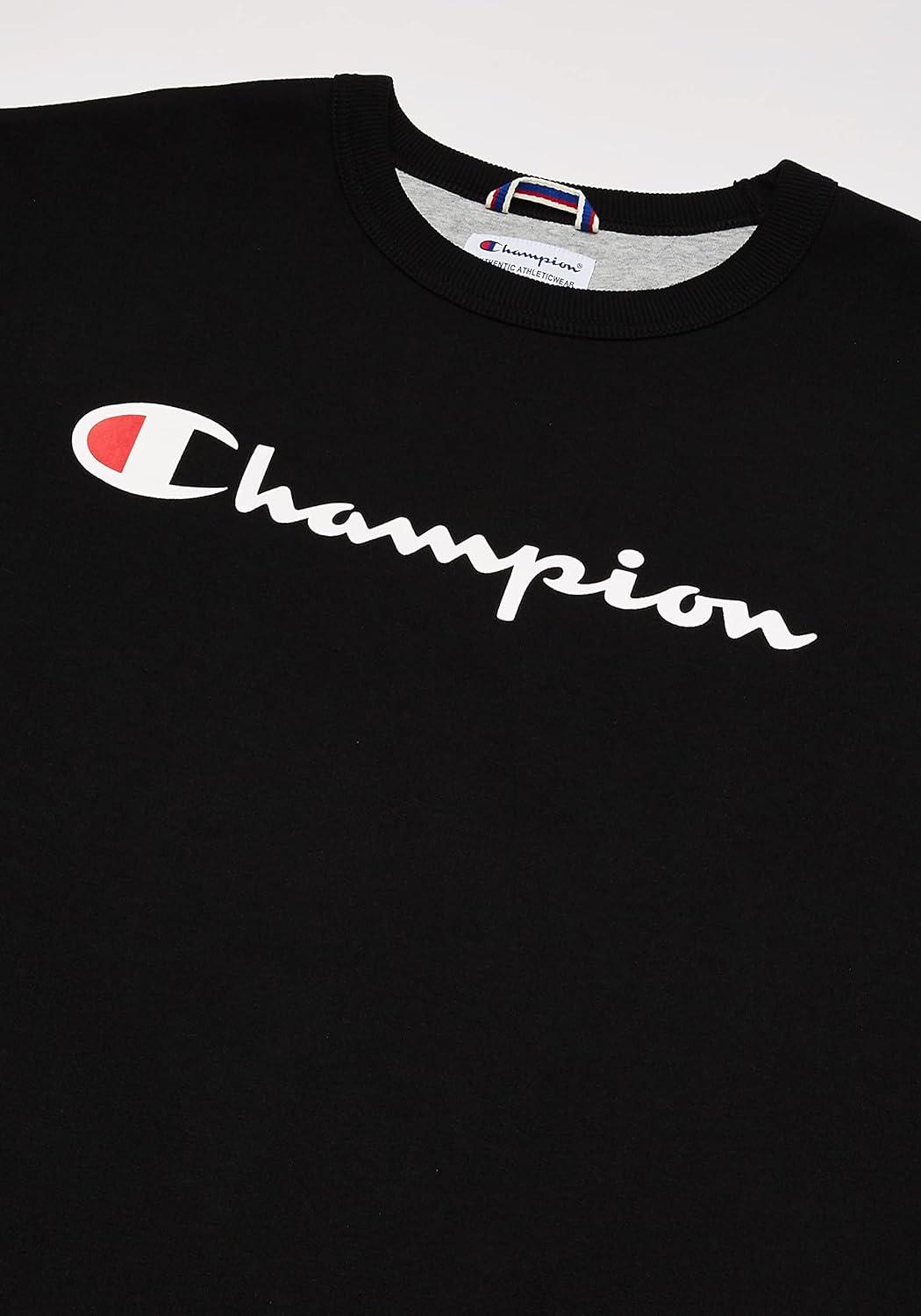 imageChampion Mens Fleece Midweight Crewneck Sweatshirt Reg Or Big ampamp TallBlack