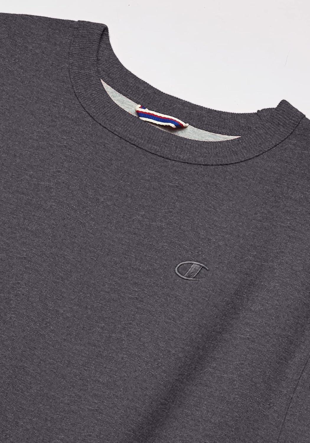 imageChampion Mens Fleece Midweight Crewneck Sweatshirt Reg Or Big ampamp TallGranite Heather