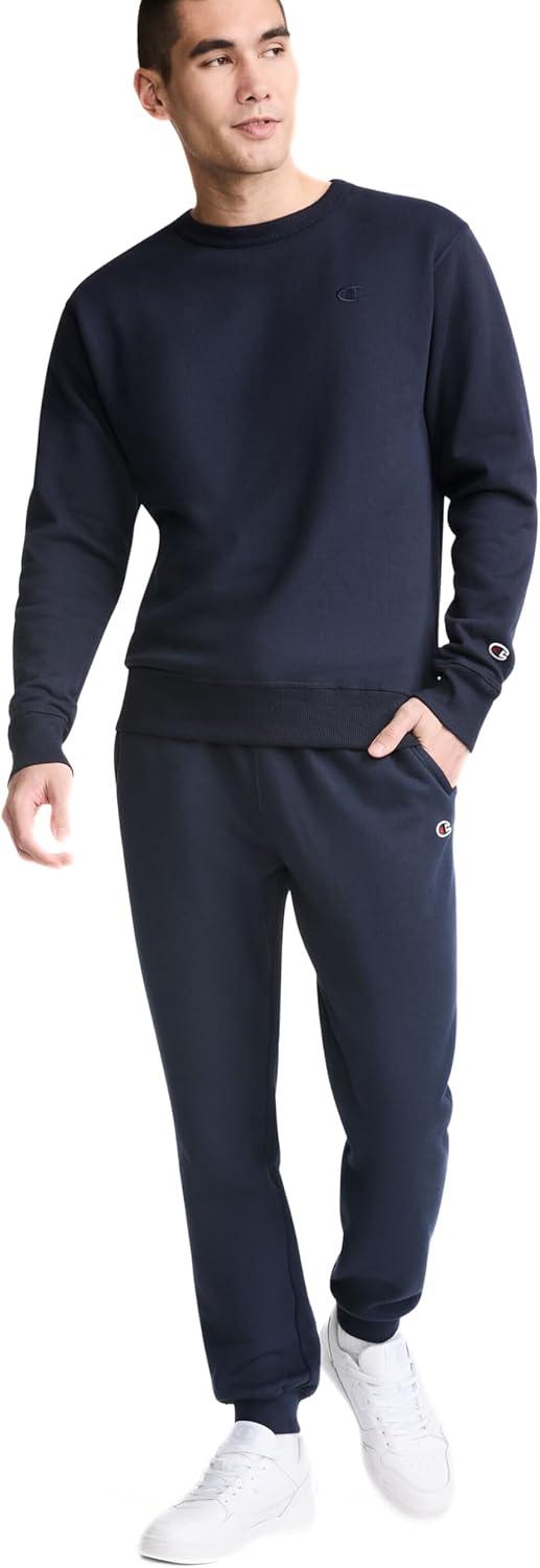 imageChampion Mens Fleece Midweight Crewneck Sweatshirt Reg Or Big ampamp TallNavy