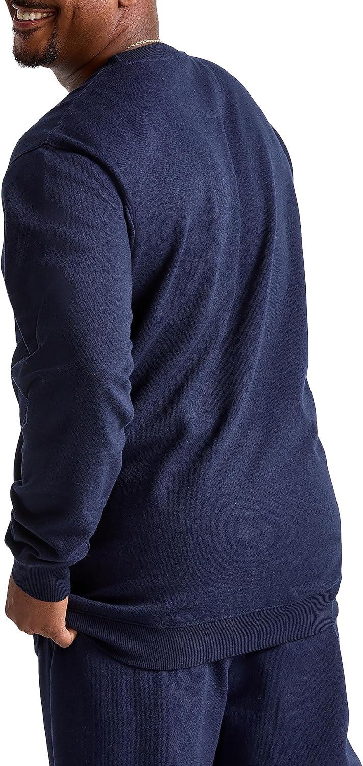 imageChampion Mens Fleece Midweight Crewneck Sweatshirt Reg Or Big ampamp TallNavy