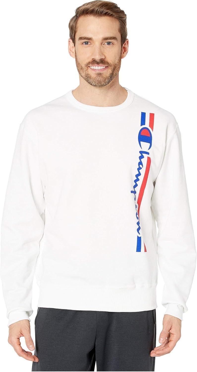 imageChampion Mens Fleece Midweight Crewneck Sweatshirt Reg Or Big ampamp TallWhite