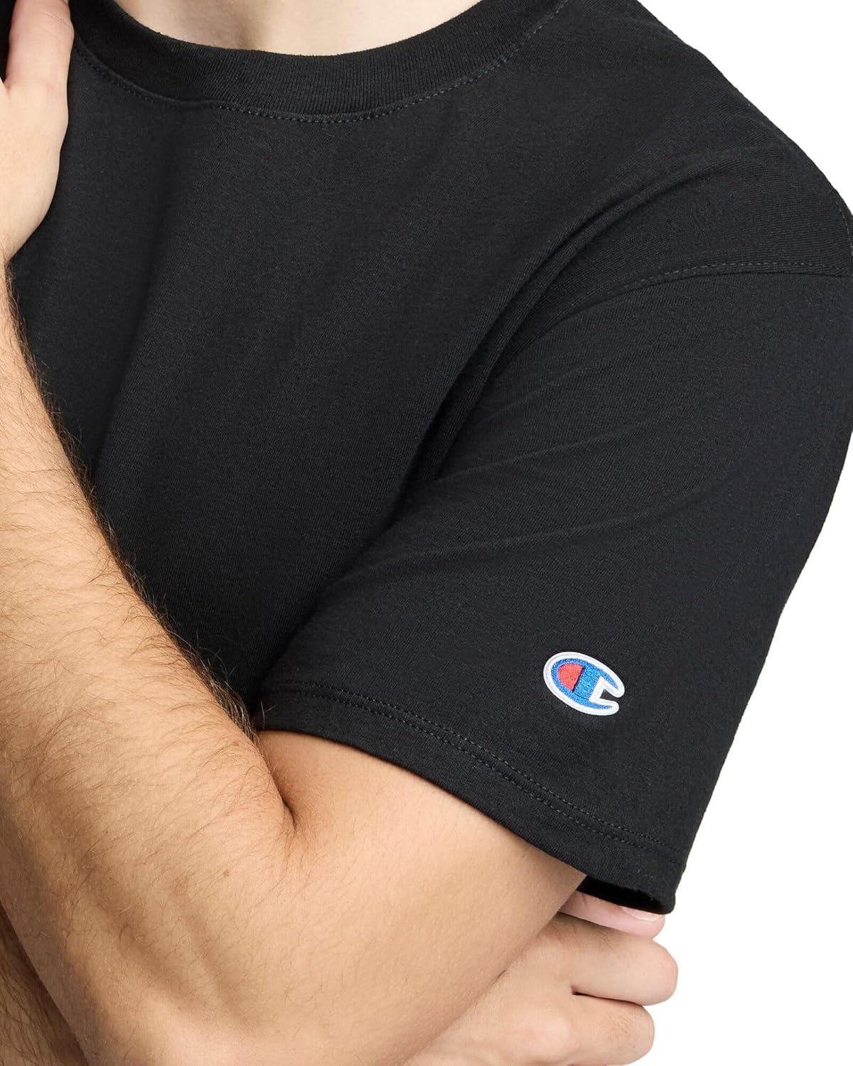 imageChampion Mens Heritage Short Sleeve Tee Mens TShirts Vintage Shirts Mens Tee Shirts GraphicsBlack