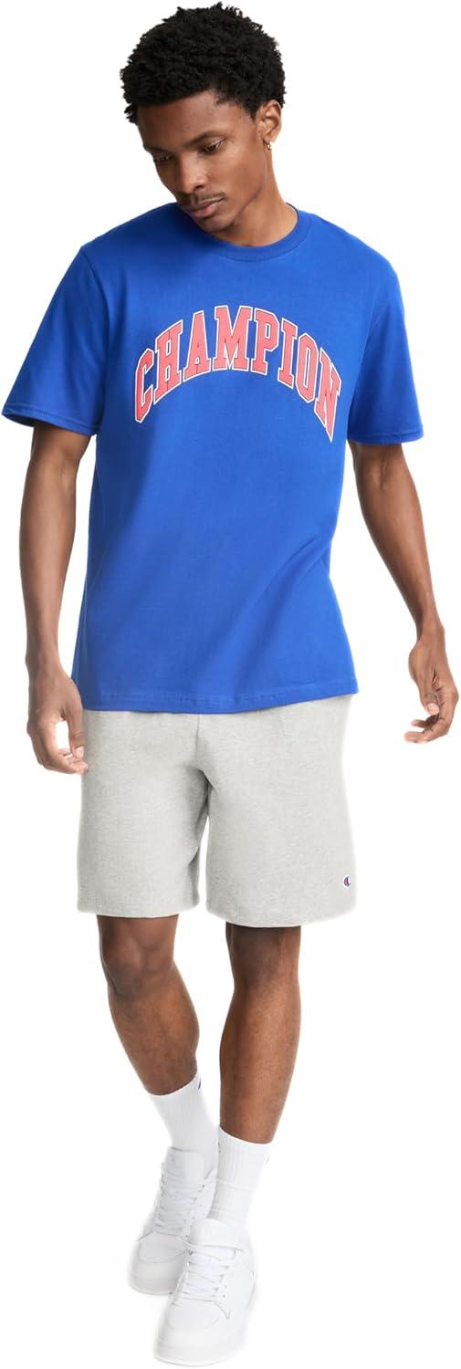 imageChampion Mens Heritage Short Sleeve Tee Mens TShirts Vintage Shirts Mens Tee Shirts GraphicsSurf the Web Arched Block Logo