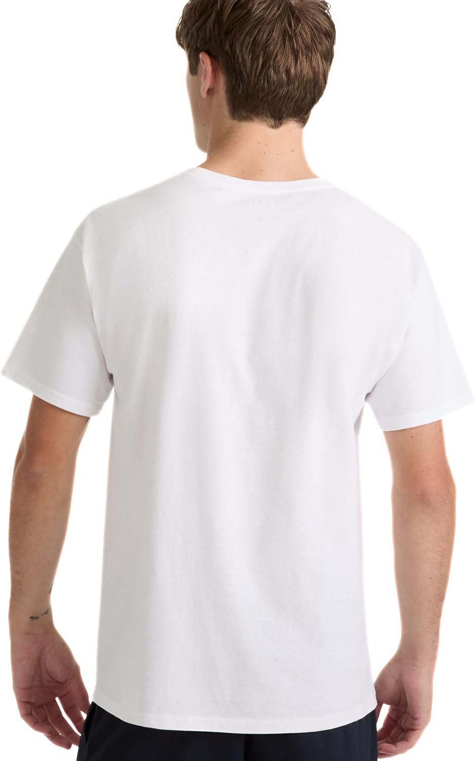 imageChampion Mens Heritage Short Sleeve Tee Mens TShirts Vintage Shirts Mens Tee Shirts GraphicsWhite Block Arch Seal