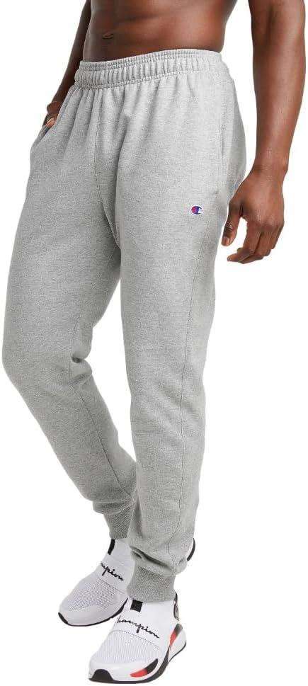 imageChampion Mens Powerblend Fleece JoggersOxford Gray C Logo