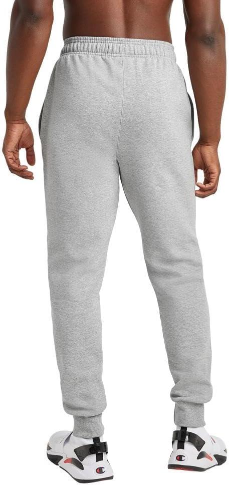 imageChampion Mens Powerblend Fleece JoggersOxford Gray C Patch Logo