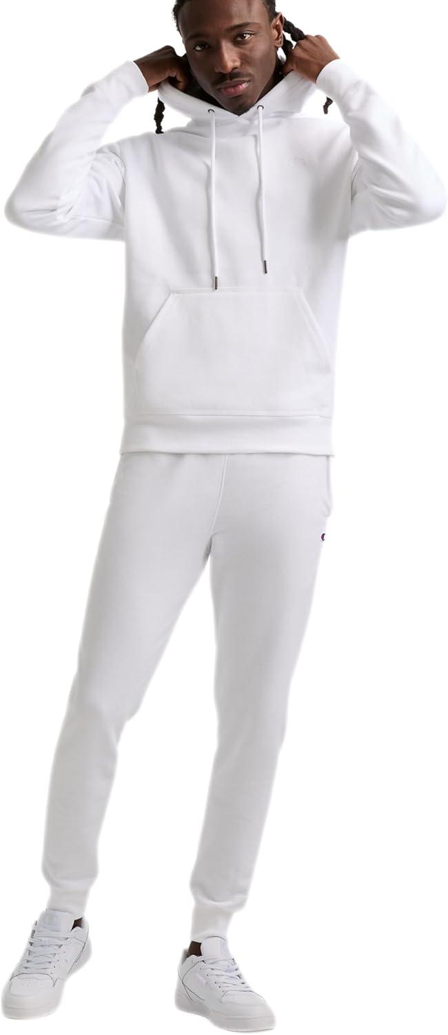 imageChampion Mens Pullover Fleece Hoodie Midweight C Logo Reg Or Big ampamp TallWhite C Logo