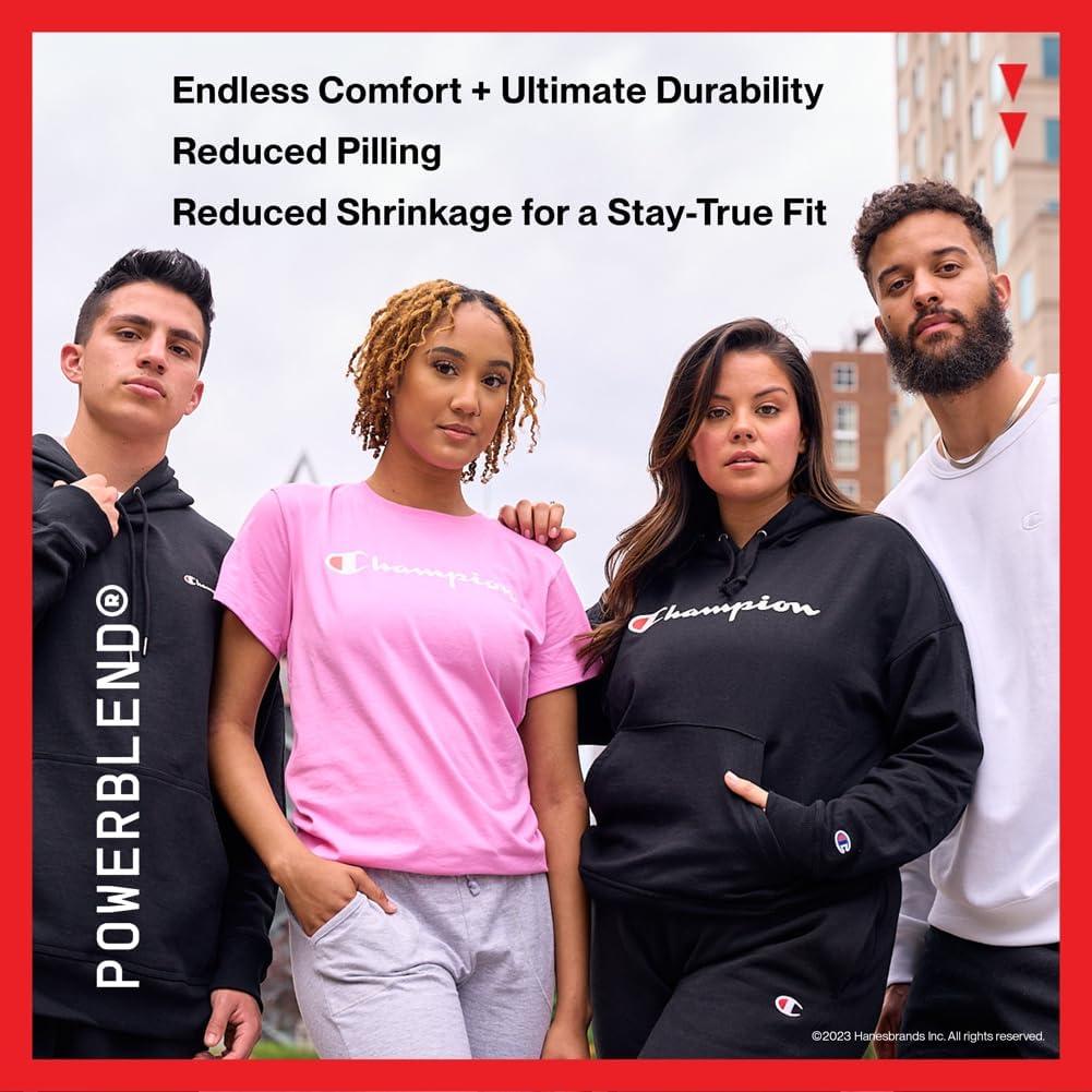 imageChampion Mens Sweatshirt Fleece Midweight Crewneck Sweatshirt Reg Or Big ampamp TallOxford Gray Small Small Script Logo