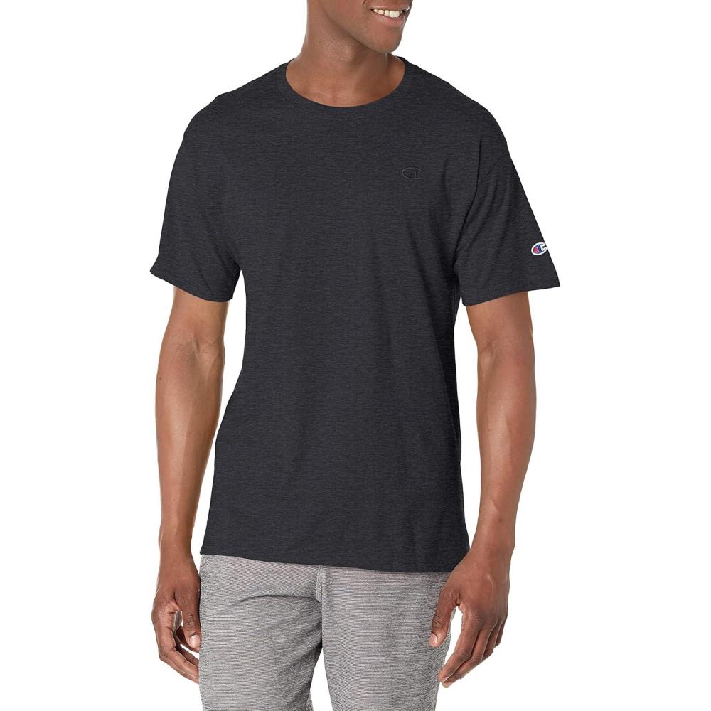 imageChampion Mens Classic Everyday Soft Comfortable TShirt Regular or Big ampamp TallBlack