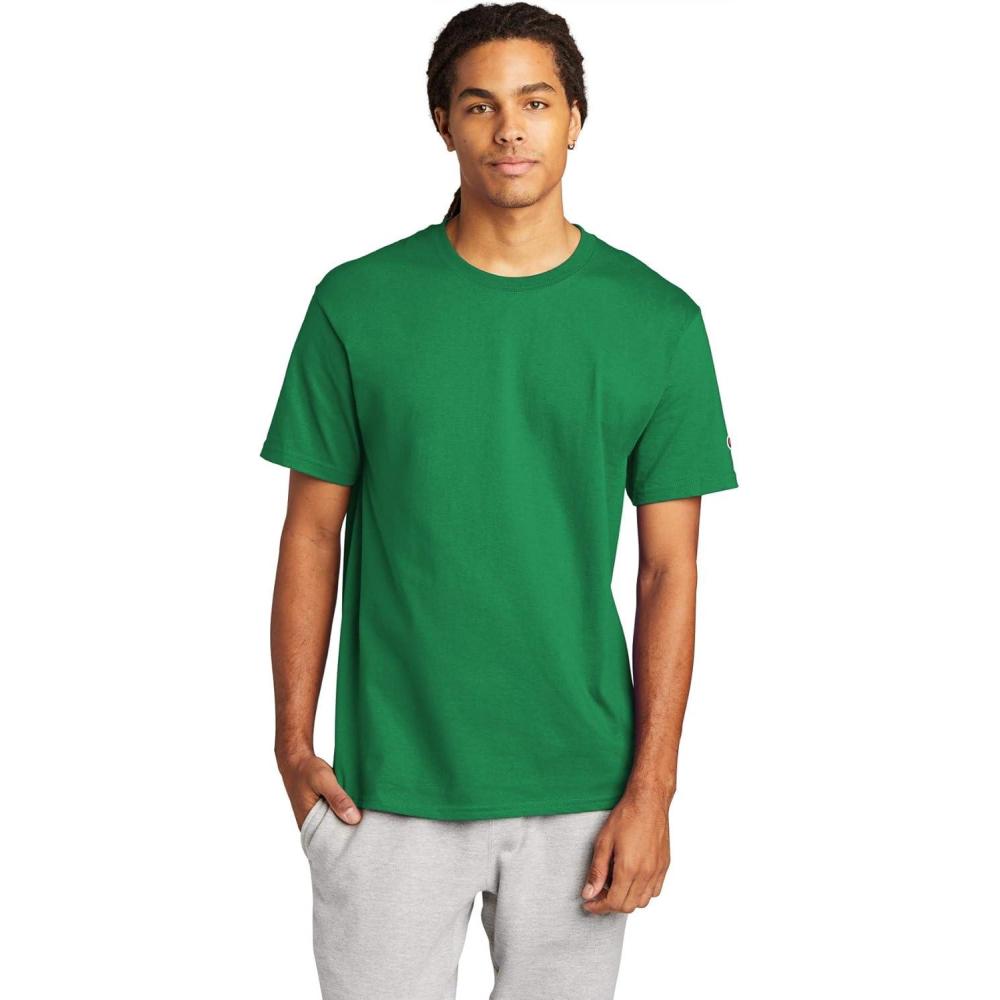 imageChampion Mens Classic Everyday Soft Comfortable TShirt Regular or Big ampamp TallGreen