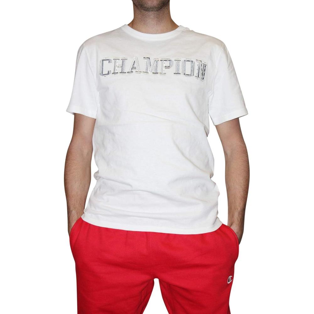 imageChampion Mens Classic Graphic Short Sleeve TShirt Script Logo Reg Or Big ampamp TallTeam Red Scarlet Block Logo