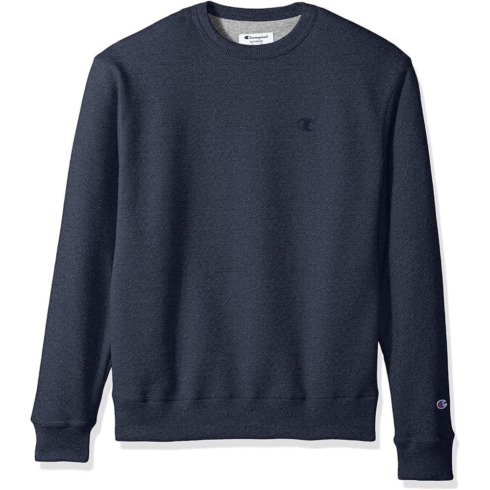 imageChampion Mens Fleece Midweight Crewneck Sweatshirt Reg Or Big ampamp TallNavy Heather407d55