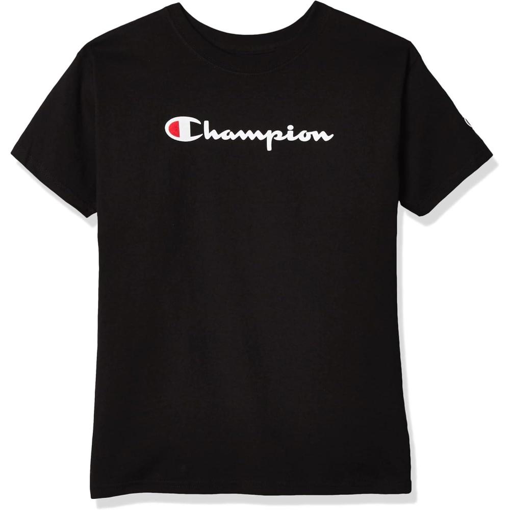 imageChampion Mens Heritage Short Sleeve Tee Mens TShirts Vintage Shirts Mens Tee Shirts GraphicsBlack