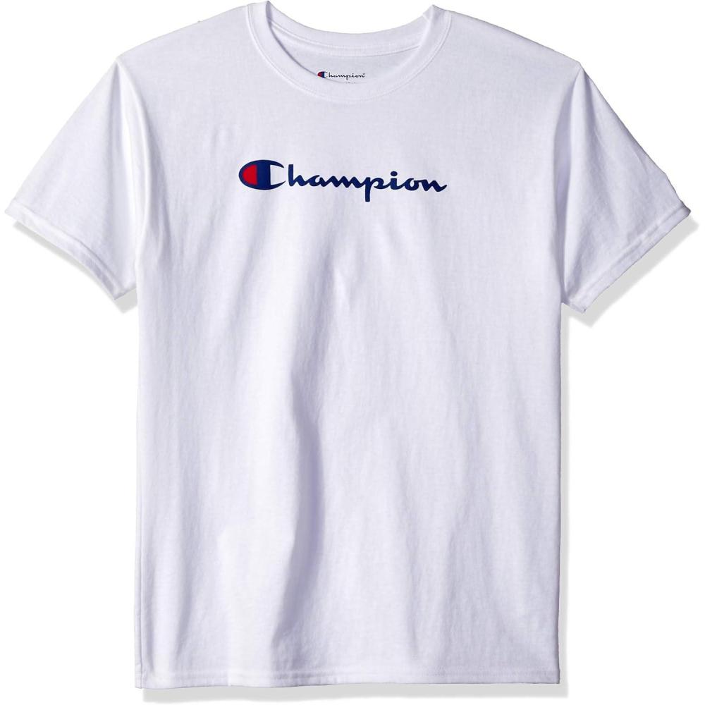 imageChampion Mens Heritage Short Sleeve Tee Mens TShirts Vintage Shirts Mens Tee Shirts GraphicsWhite