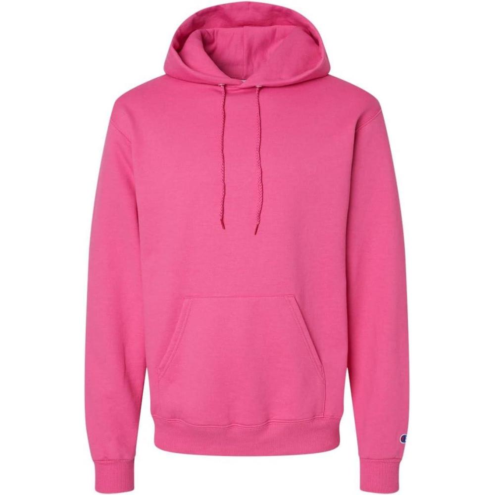 imageChampion Mens Pullover Fleece Hoodie Midweight C Logo Reg Or Big ampamp TallWow Pink