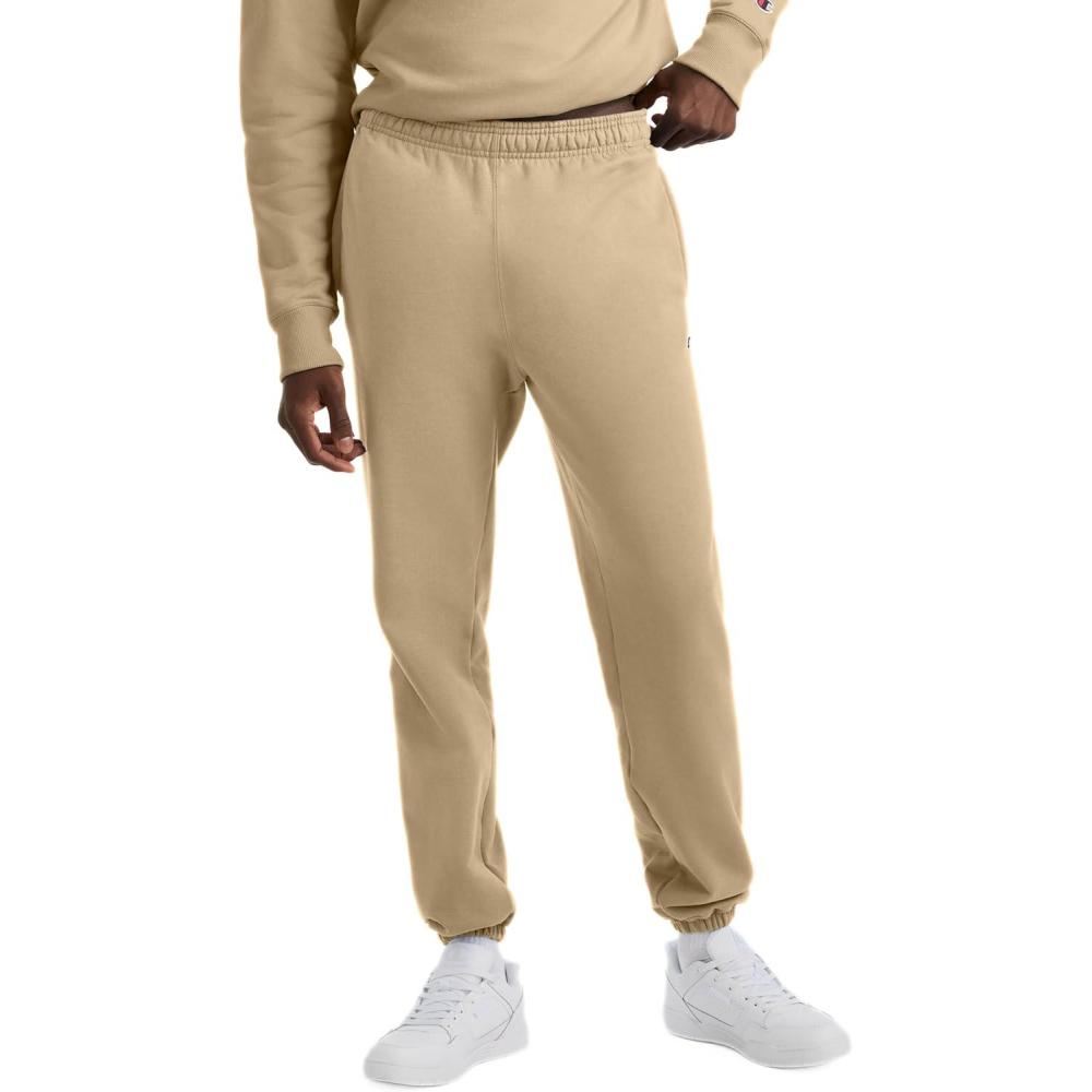 imageChampion Mens Sweatpants Fleece Comfortable Relaxedbottom Pants for Men Reg Or Big ampamp TallWestern Khaki