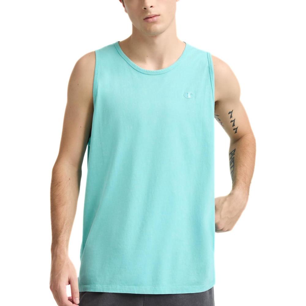 imageChampion Mens Vintage Wash Tank TopAquarelle Blue Light
