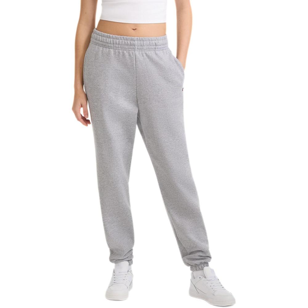 imageChampion Womens CinchedBottom Fleece Sweatpants Oversized Fit MidweightOxford Gray
