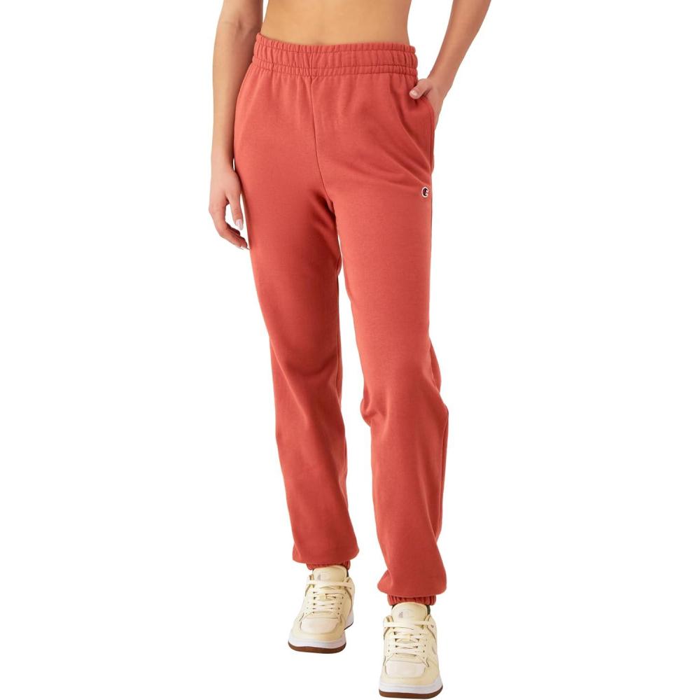 imageChampion Womens CinchedBottom Fleece Sweatpants Oversized Fit MidweightPicante Pink