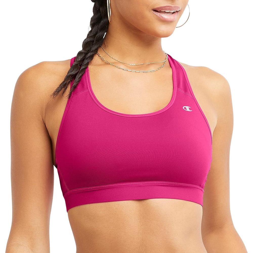 imageChampion Womens Sports Bra HighImpact Compression Moisture WickingFantastic Fuchsia