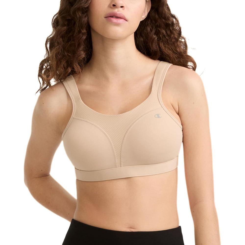 imageChampion Womens Sports Bra HighImpact Maximum Support Breathable Moisture WickingNude