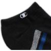 Champion Men’s 6-Pack Low Cut Socks(Black Stripe)