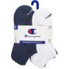 Champion Men’s 6-Pack Low Cut Socks(Blue Assorted)