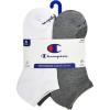Champion Men’s 6-Pack Low Cut Socks(Multi (White  Grey  Black))