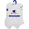 Champion Men’s 6-Pack Low Cut Socks(White – Toe Logo)
