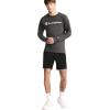 Champion Mens 7″ and 10″ Sport Shorts, Standard Fit, Lightweight, Moisture Wicking, Available in Regular and Big & Tall(Black)