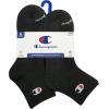 Champion Men’s Ankle Socks (6-Pack)(Black)