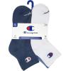 Champion Men’s Ankle Socks (6-Pack)(Blue Assorted)