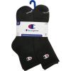 Champion Men’s Ankle Socks (6-Pack)(High Quarter Black)