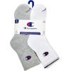 Champion Men’s Ankle Socks (6-Pack)(High Quarter Multi (White  Grey  Black))
