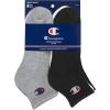 Champion Men’s Ankle Socks (6-Pack)(White/Grey/Black – 6 Pack)