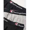 Champion Men’s Everyday Cotton Stretch- 3 Pack(2 New Ebony/Oxford Grey Heather)