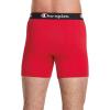 Champion Men’s Everyday Cotton Stretch- 3 Pack(Blue White Script Logo/Black/Red – 3 Pack)