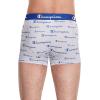 Champion Men’s Everyday Cotton Stretch Trunks- 3 Pack(Trunk – Grey Heather Script Logo/Surf the Web/Navy – 3 Pack)