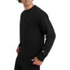 Champion Men’s Fleece Midweight Crewneck Sweatshirt (Reg. Or Big & Tall)(Black)