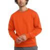 Champion Men’s Fleece Midweight Crewneck Sweatshirt (Reg. Or Big & Tall)(Spicy Orange C Logo)