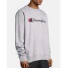 Champion Men’s Fleece Midweight Crewneck Sweatshirt (Reg. Or Big & Tall)(White Double Logo)
