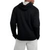 Champion Men’s Fleece Script Logo Hoodie (Reg. Or Big & Tall)(Black Script)
