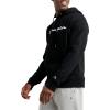 Champion Men’s Fleece Script Logo Hoodie (Reg. Or Big & Tall)(Black Script)