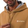 Champion Men’s Fleece Script Logo Hoodie (Reg. Or Big & Tall)(Briefly Brown Small Script)