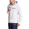 Champion Men’s Fleece Script Logo Hoodie (Reg. Or Big & Tall)(Oatmeal Heather – Classic Script Logo)