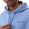 Champion Men’s Fleece Script Logo Hoodie (Reg. Or Big & Tall)(Plaster Blue Small Script)