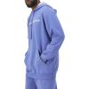 Champion Men’s Fleece Script Logo Hoodie (Reg. Or Big & Tall)(Stone Crush Blue – Classic Script Logo)