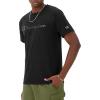 Champion Men’s Heritage Short Sleeve Tee, Men’s T-Shirts, Vintage Shirts, Men’s Tee Shirts, Graphics(Black – Tonal Script Logo)