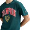 Champion Men’s Heritage Short Sleeve Tee, Men’s T-Shirts, Vintage Shirts, Men’s Tee Shirts, Graphics(Emerald Allure – Block Arch & Seal)