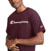 Champion Men’s Heritage Short Sleeve Tee, Men’s T-Shirts, Vintage Shirts, Men’s Tee Shirts, Graphics(Maroon – Classic Script Logo)